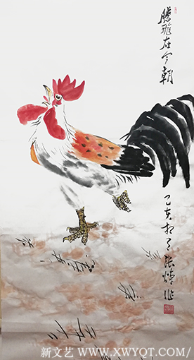 张焯作品 《腾飞在今朝》2  规格：138cm×69cm